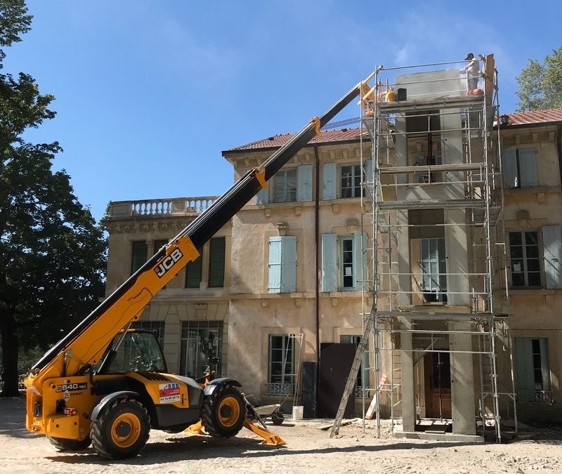 ASCENCEUR MANOIR DU ROURE CHATEAU NEUF DU RHONE STB CONSTRUCTION